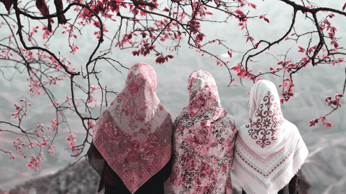 Photo by Hasan Almasi of three women