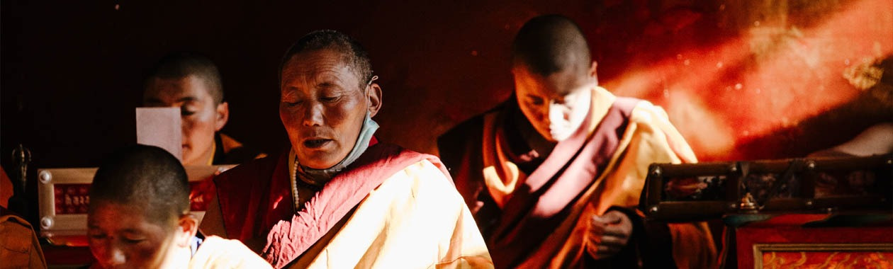 Photo of monks by Lee Bernd